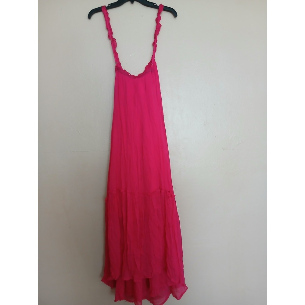 Anthropologie Dress XL Chiffon Maxi Boho Cottage Resort Beach Semi Formal - Picture 8 of 16